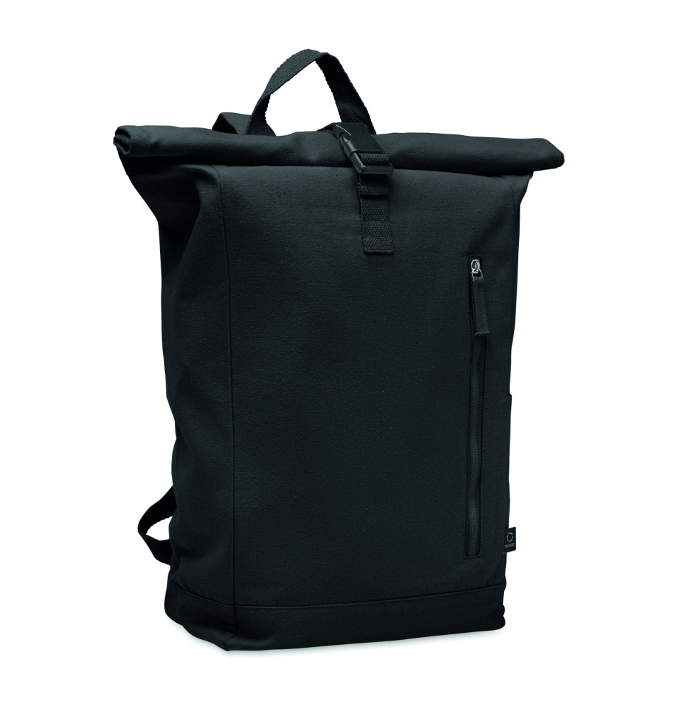 Logo trade promotional items image of: Roll top backpack 390 gr/m²