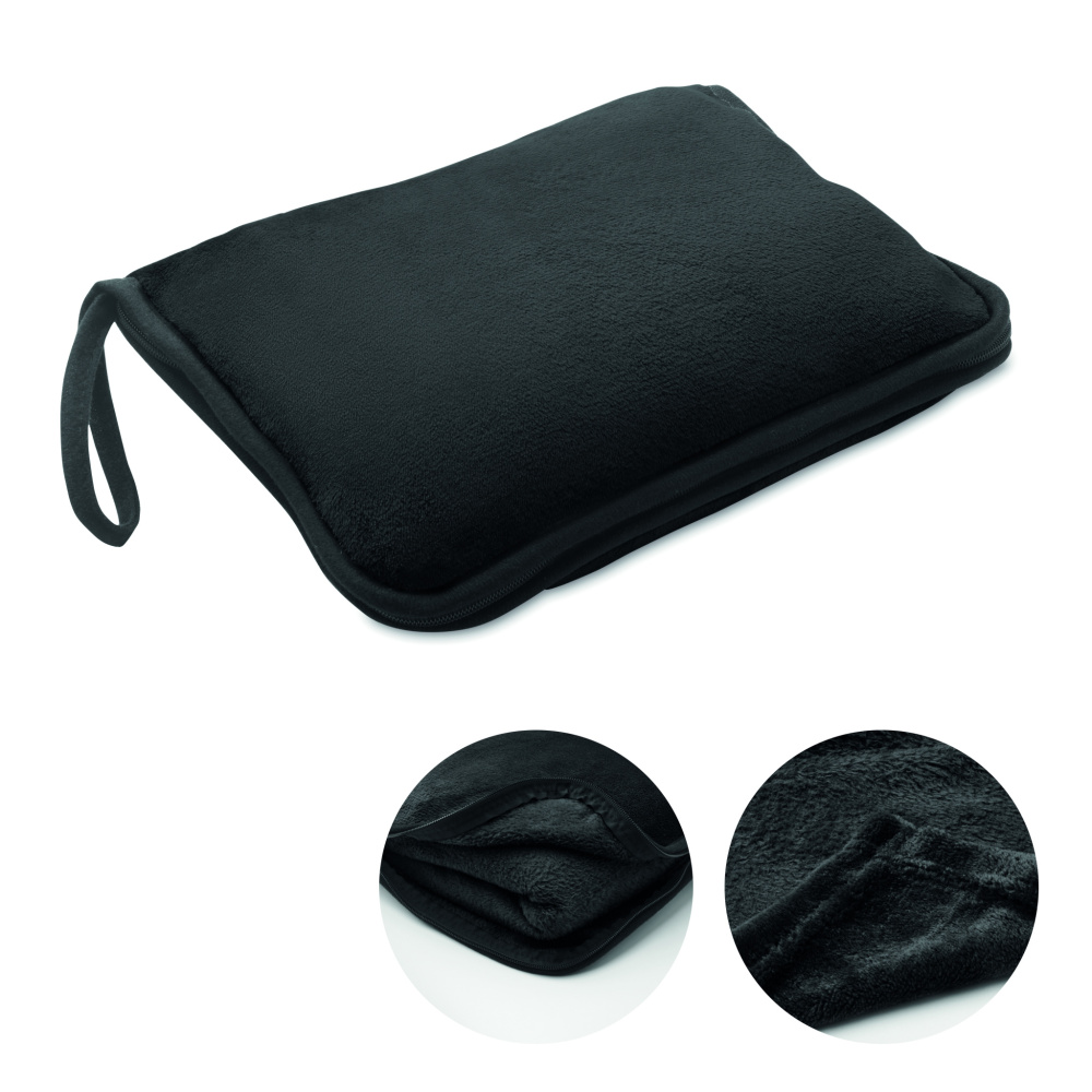 Logo trade promotional items picture of: 2 in 1 travel blanket set