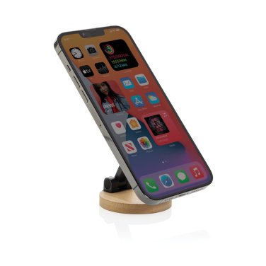 Logotrade promotional gifts photo of: Magmount RCS recycled plastic and bamboo phone stand