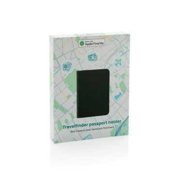 Logo trade business gifts image of: Trackmate RCS rpolyester passport holder worldwide locating