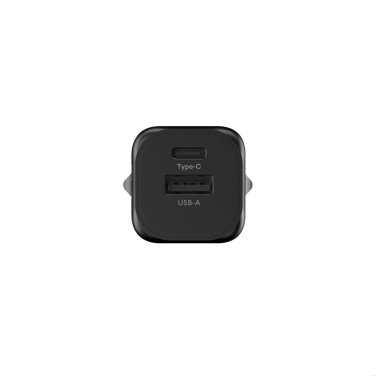 Logo trade promotional product photo of: Urban Vitamin Monterey RCS recycled plastic 20W GAN charger