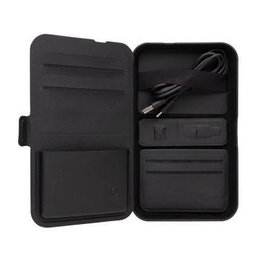 Logotrade promotional product picture of: Swiss Peak RCS recycled travel case with 3 in 1 charger