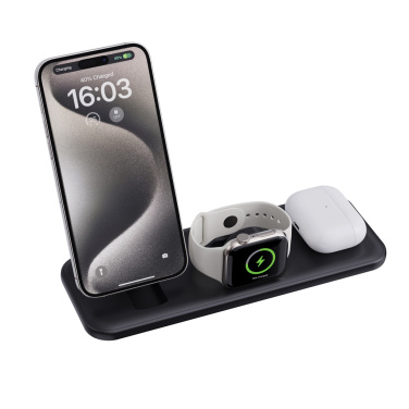 Logo trade business gift photo of: Urban Vitamin Torrance 3 in 1 magnetic 15W charger