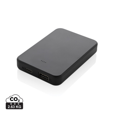 Logo trade promotional product photo of: Boostcore RCS recycled plastic powerbank 5.000mAh with USB C