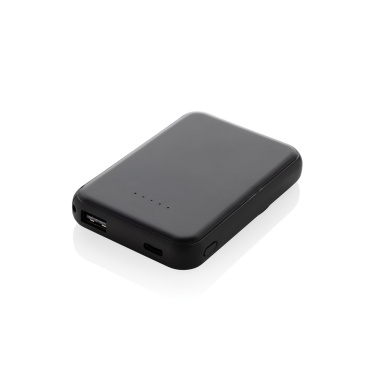 Logo trade promotional merchandise picture of: Stellar RCS recycled plastic 5000 mah 5W magnetic powerbank