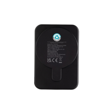 Logotrade promotional merchandise image of: Stellar RCS recycled plastic 5000 mah 5W magnetic powerbank