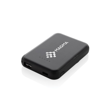 Logo trade promotional gifts picture of: Stellar RCS recycled plastic 5000 mah 5W magnetic powerbank