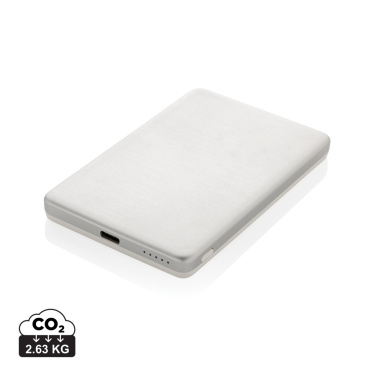 Logotrade advertising product image of: Orion RCS recycled aluminum 5000 mah 5W magnetic powerbank