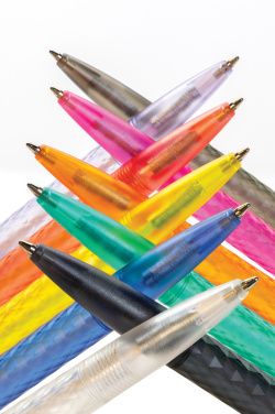 Logo trade promotional gifts image of: X3 GRS recycled PC plastic pen frosted