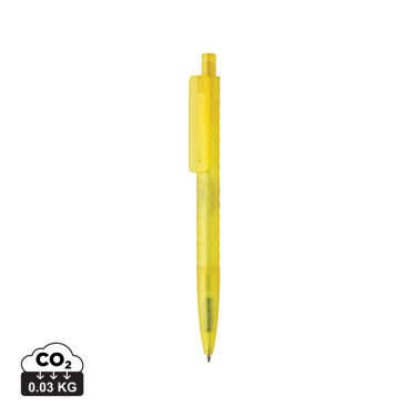 Logo trade promotional giveaways picture of: X3 GRS recycled PC plastic pen frosted