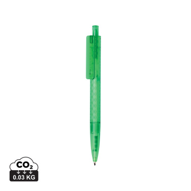Logo trade promotional products picture of: X3 GRS recycled PC plastic pen frosted