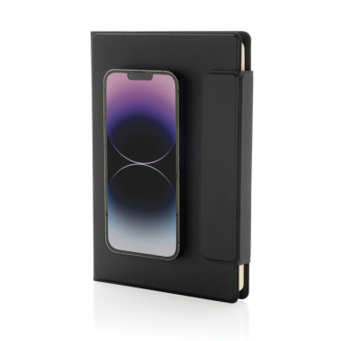 Logotrade promotional item image of: Stuart RCS certified RPU magnetic A5 portfolio
