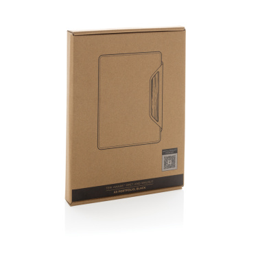 Logotrade corporate gift picture of: Teri AWARE™ RPET and walnut A5 portfolio