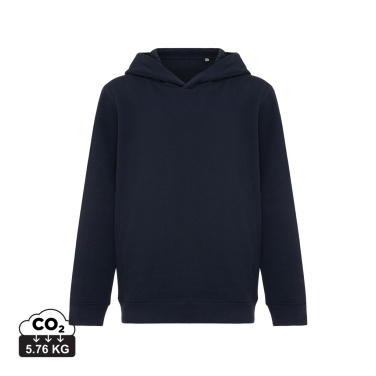 Logotrade promotional product picture of: Iqoniq Yengo kids recycled cotton hoodie with sidepockets