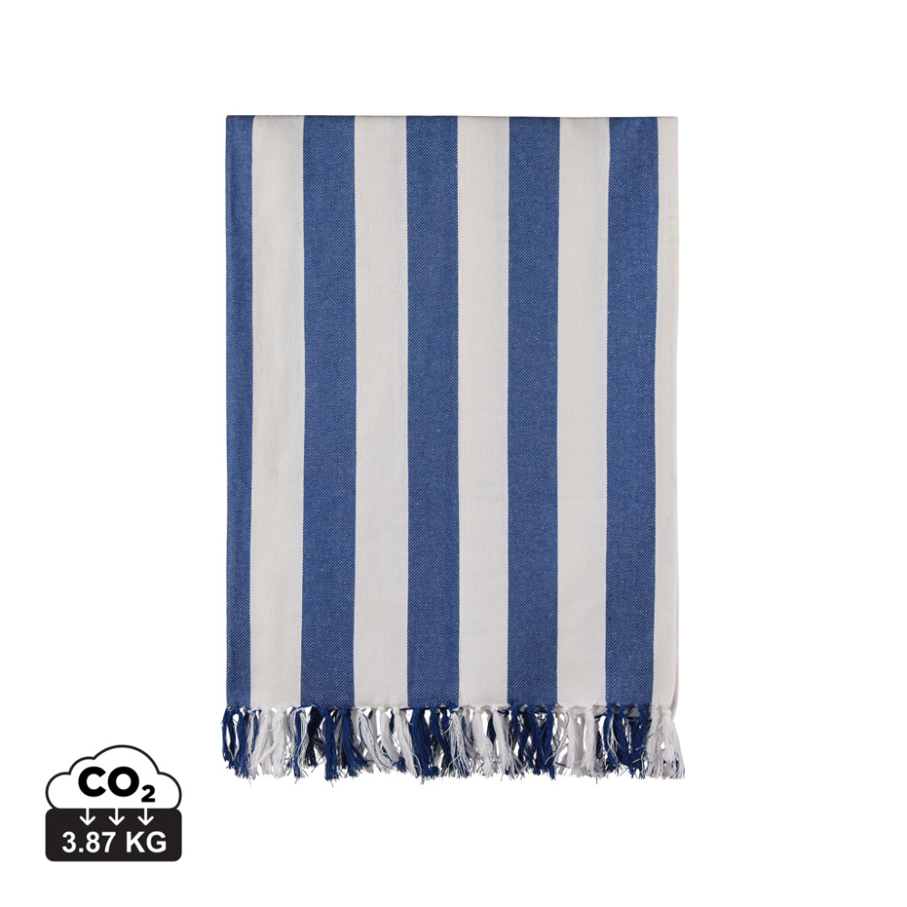 Logo trade promotional gift photo of: VINGA Ornos GRS recycled cotton hammam towel