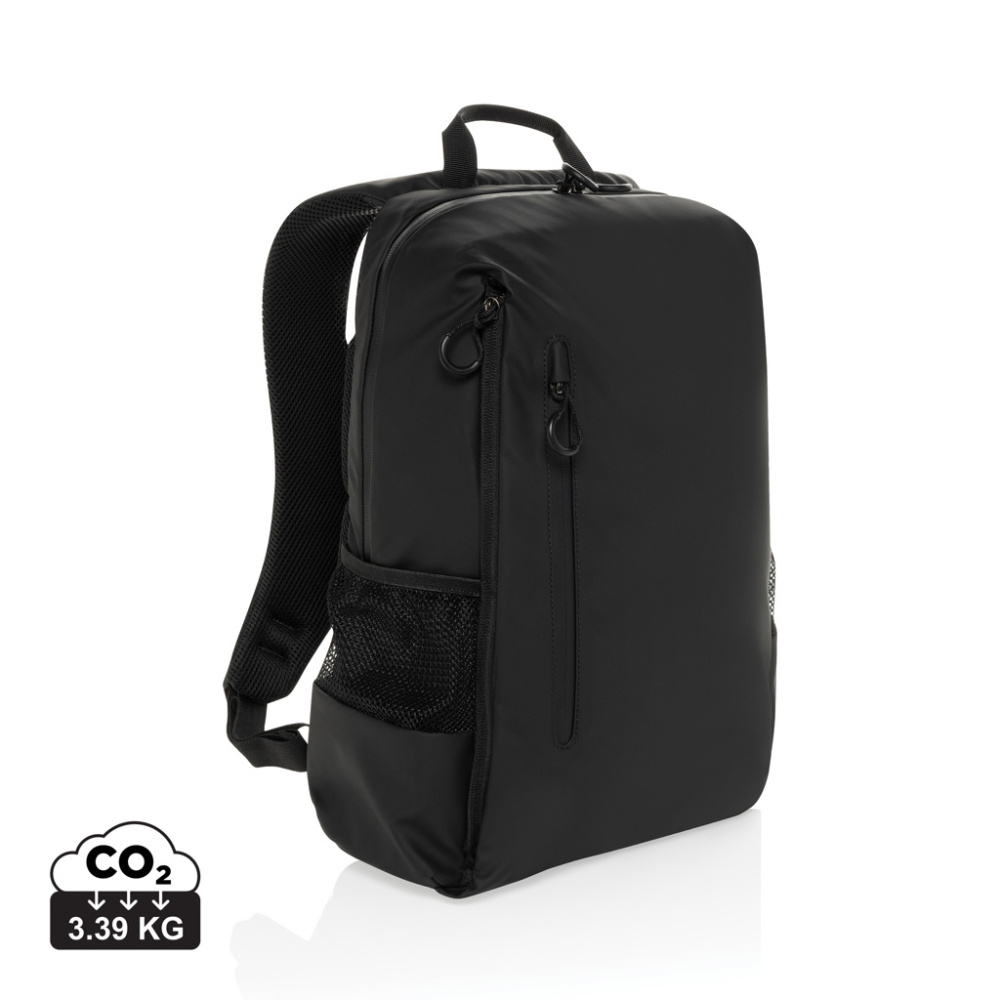 Logotrade promotional merchandise picture of: Lima Aware™ RPET water resistant 15.6 laptop backpack