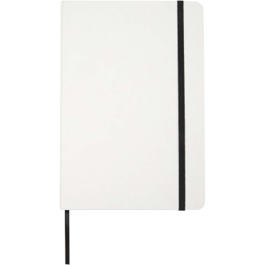 Logo trade promotional gifts image of: Holm A5 stone paper hard cover notebook with lined pages