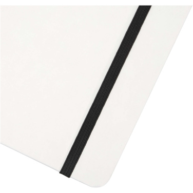 Logo trade promotional merchandise photo of: Holm A5 stone paper hard cover notebook with lined pages