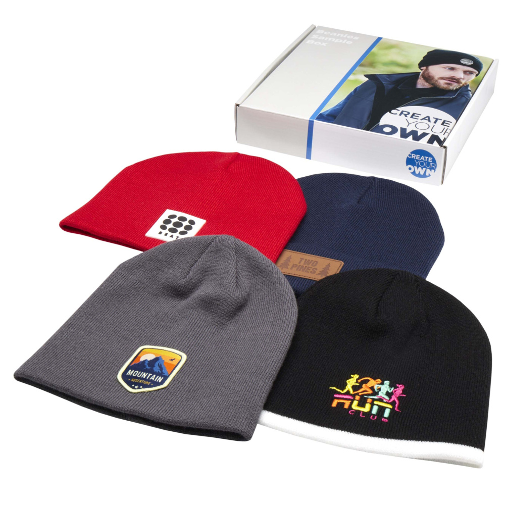 Logotrade promotional gift picture of: Beanie sample box