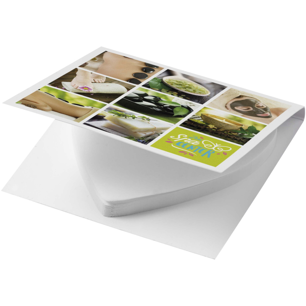 Logo trade promotional item photo of: Sticky-Mate® soft cover heart-shaped sticky notes