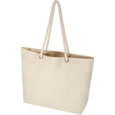 Logo trade promotional gifts picture of: Florida 270 g/m² GRS recycled beach tote bag 18L