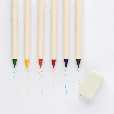 Logo trade business gift photo of: Micki GRS infinity 6pc coloring pencil set with notepad