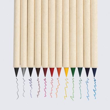 Logo trade corporate gift photo of: Micki GRS infinity 12pc coloring pencil set