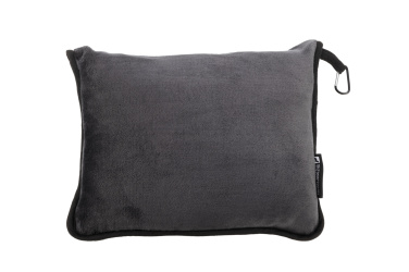 Logo trade promotional items image of: Blanket and pillow 2 in 1 AMIATA Schwarzwolf