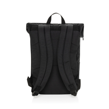 Logo trade promotional merchandise photo of: Swiss Peak Aware™ RPET Leonard 15.6 inch laptop backpack