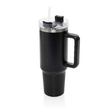 Logo trade promotional merchandise picture of: Stadley RCS recycled steel tumbler 1200ML