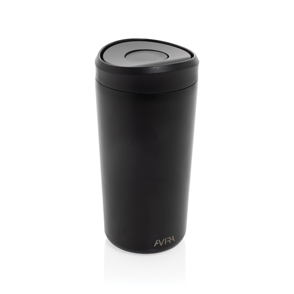 Logotrade advertising products photo of: Avira Alix RCS re-steel click tumbler 400ML