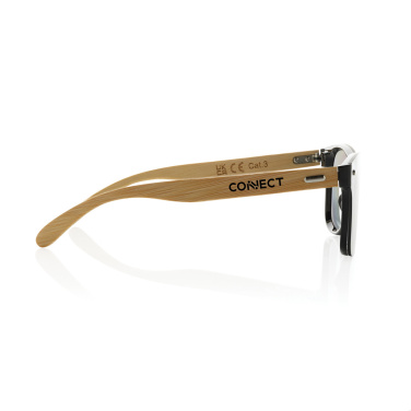 Logotrade business gift image of: Prism RCS recycled plastic sunglasses with bamboo frame