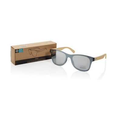 Logotrade business gifts photo of: Prism RCS recycled plastic sunglasses with bamboo frame