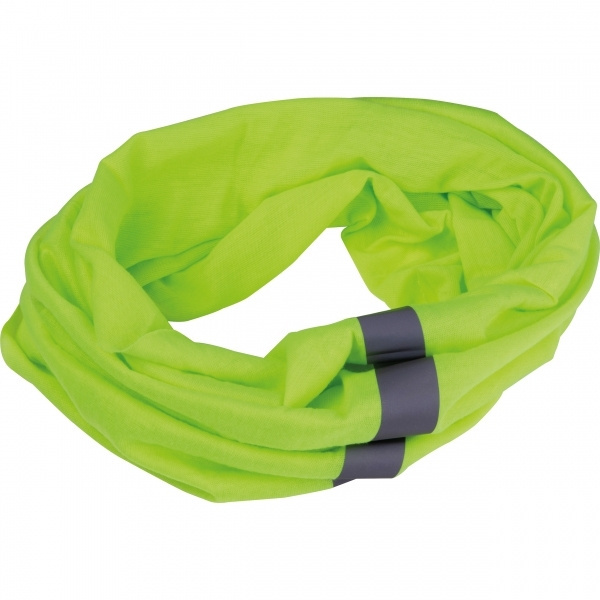 Logo trade promotional merchandise picture of: Scarf with reflective stripes Treviso