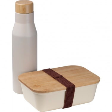 Logo trade promotional gifts picture of: Set Lunchbox with stainless steel bottle Toronto