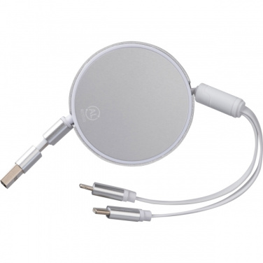 Logotrade advertising product image of: Charging cable made from recycled aluminum Ostend