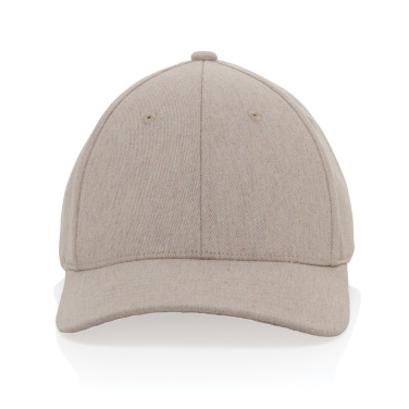 Logotrade promotional item picture of: Milo AWARE™ recycled heather 6 panel cap 200gr