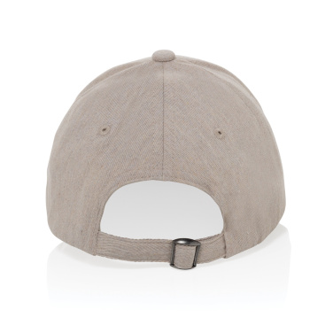 Logo trade corporate gift photo of: Milo AWARE™ recycled heather 6 panel cap 200gr