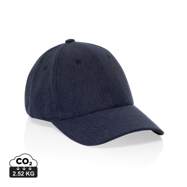 Logo trade promotional products image of: Milo AWARE™ recycled heather 6 panel cap 200gr
