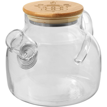Logo trade business gift photo of: Zen tea pot with strainer and bamboo lid
