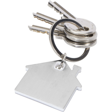 Logotrade promotional giveaway image of: Nook house-shaped keychain