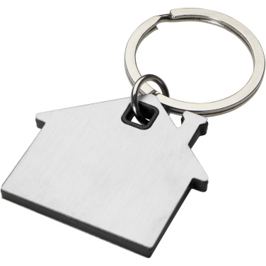 Logotrade business gifts photo of: Nook house-shaped keychain
