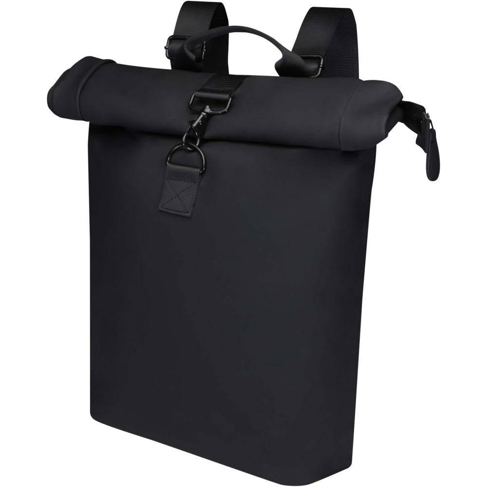 Logo trade promotional giveaways image of: Turner 15.6" GRS recycled roll-top laptop backpack 12L