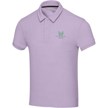 Logo trade promotional products image of: Akoya recycled terry unisex polo