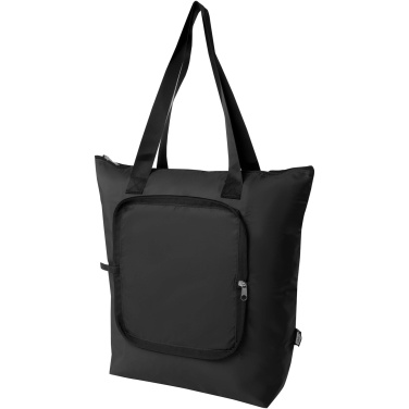 Logo trade promotional product photo of: EcoFold RPET foldable tote cooler bag 15L