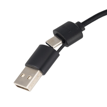 Logo trade promotional giveaways image of: Big cable 4in1 with illuminated logo - i5w