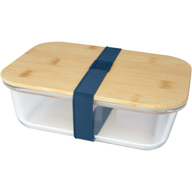 Logotrade corporate gift image of: Roby glass lunch box with bamboo lid