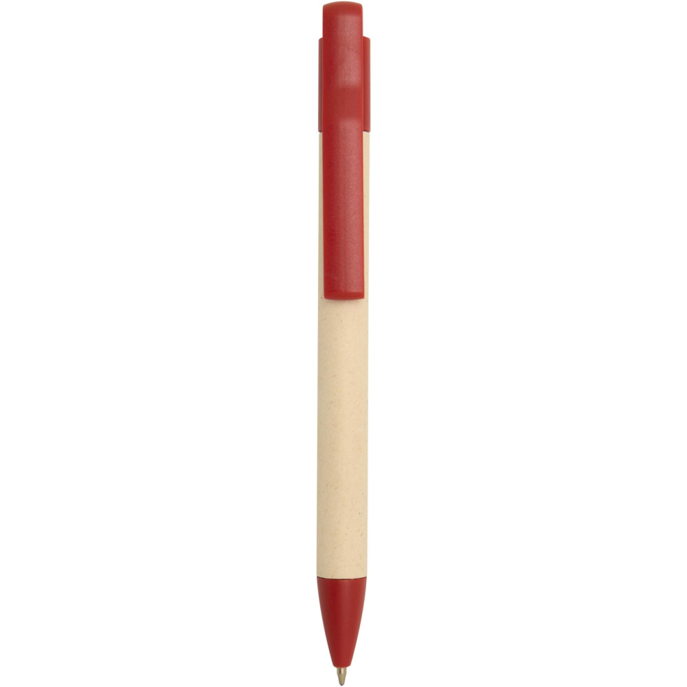 Logo trade promotional merchandise picture of: Liliana sugarcane paper ballpoint pen (blue ink)
