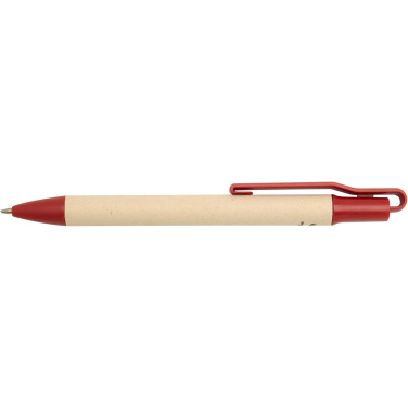 Logo trade promotional merchandise photo of: Liliana sugarcane paper ballpoint pen (blue ink)