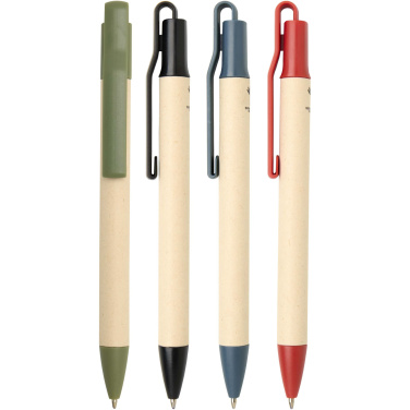 Logo trade promotional gifts picture of: Liliana sugarcane paper ballpoint pen (blue ink)